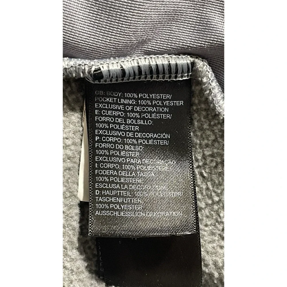 The North Face Men's Full Zip Sweatshirt Jacket Large Fleece Outdoor Gray